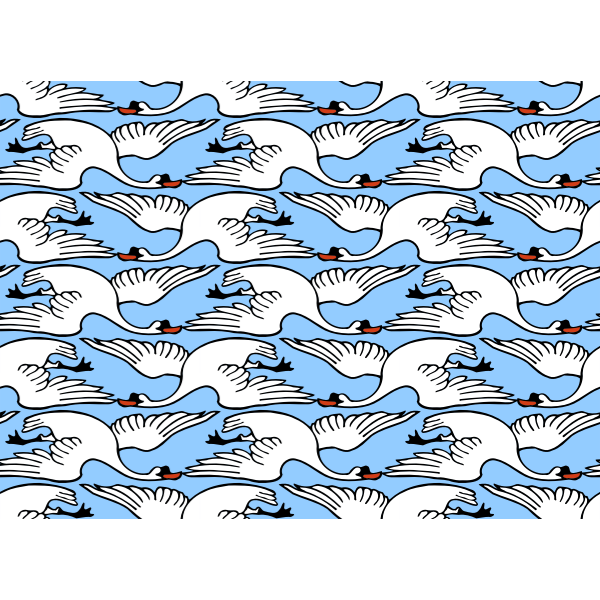 SVG Flying swans wallpaper