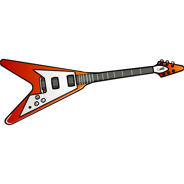 SVG Flying V guitar vector