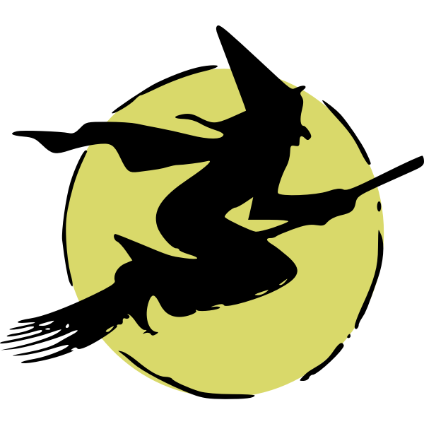 SVG Flying witch-1571669980