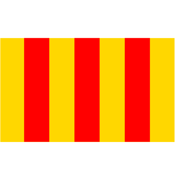 SVG Foix region flag vector graphics