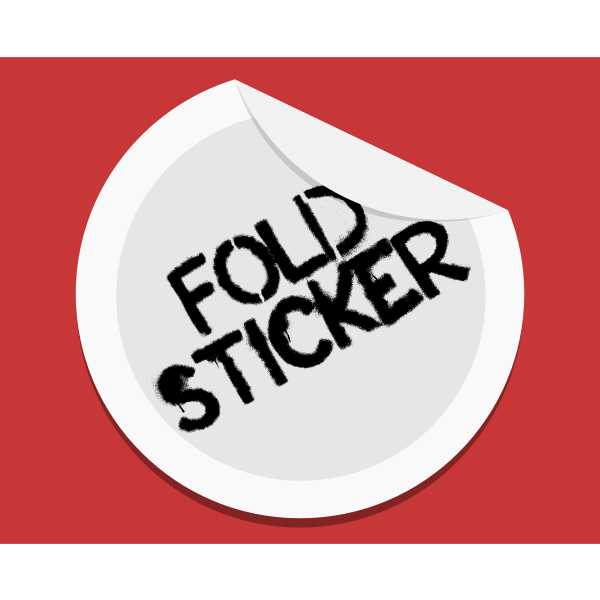SVG Fold sticker