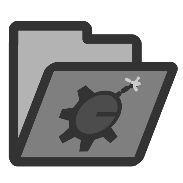 SVG Folder bomb icon