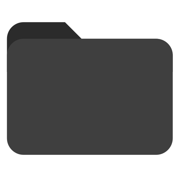 SVG Folder icon grey color