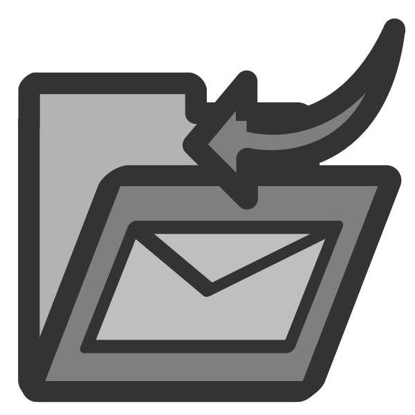 SVG Folder inbox icon