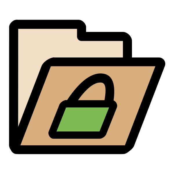 SVG Folder locked icon