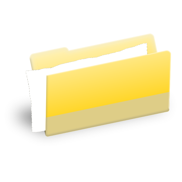 SVG Folder with document