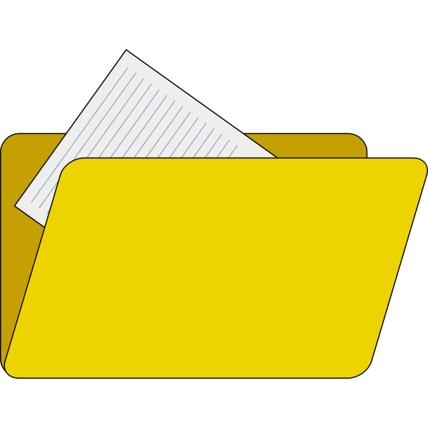 SVG Folder with documents