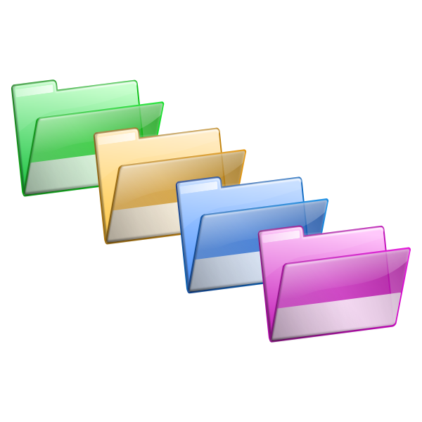 SVG Folders selection vector image