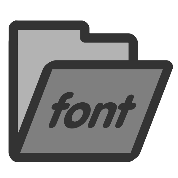 SVG Font foler icon