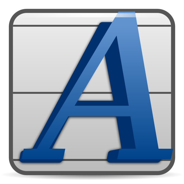 SVG Font preferences icon