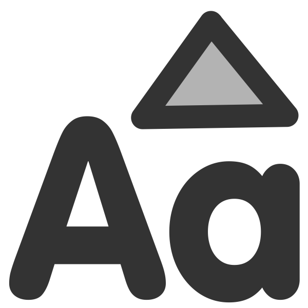 SVG Font size up icon