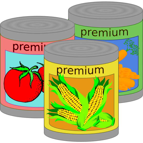 SVG Food cans