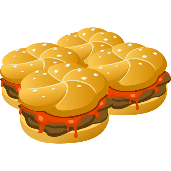 SVG food hearty groddle sammich