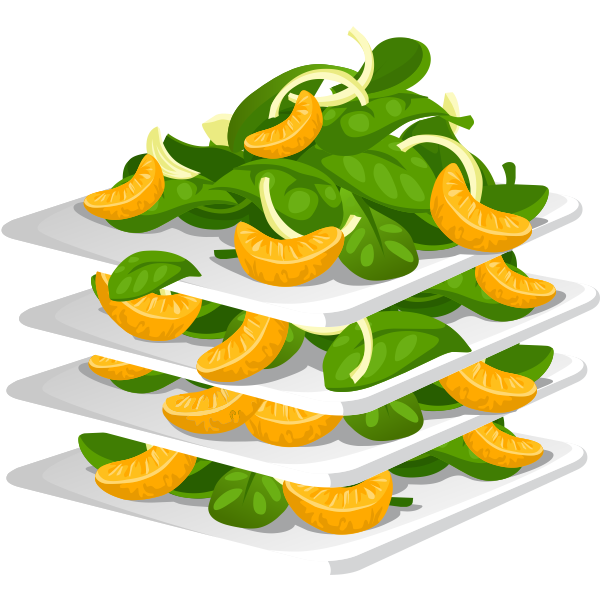 SVG food spinach salad