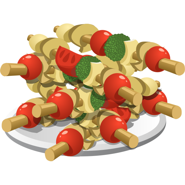 SVG food super veggie kebabs