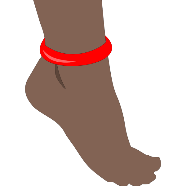 SVG Foot with anklet