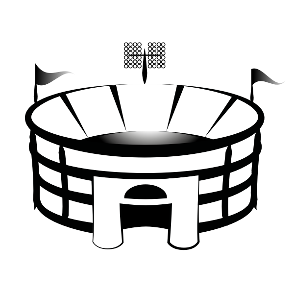 SVG Football arena vector drawing