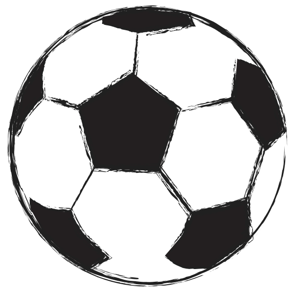 SVG Football ball sketch vector illustration