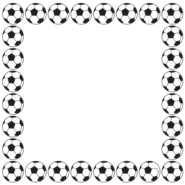 SVG Football decorative frame vector image