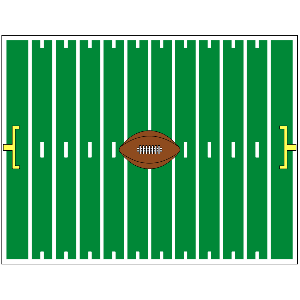 SVG Football gridiron
