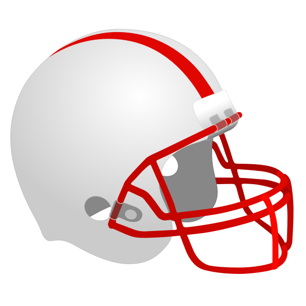 SVG Football Helmet Vector Clip Art