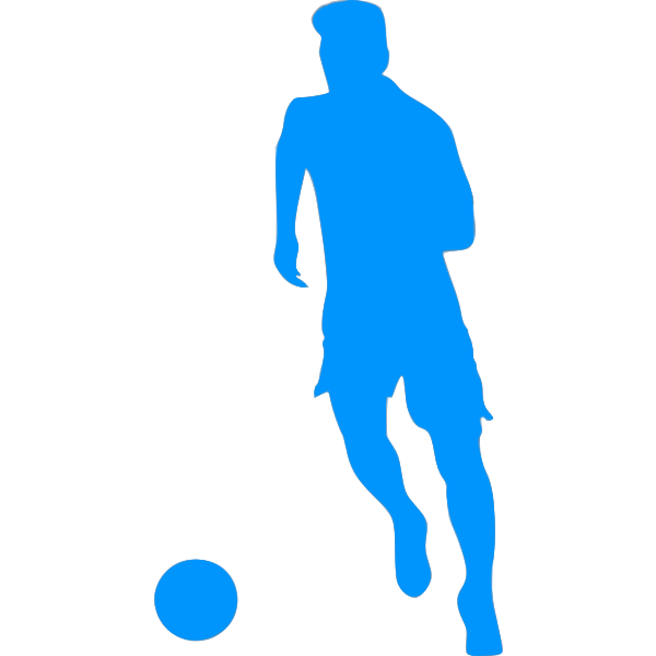 SVG Football player dribbling