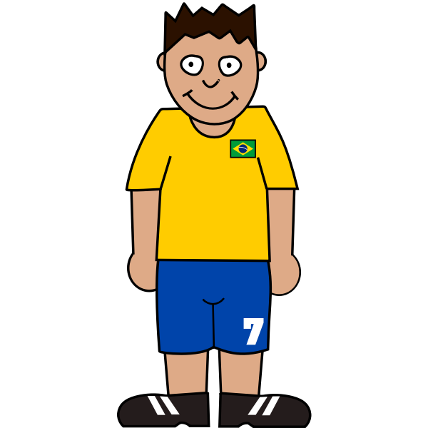 SVG Football player from Brasil