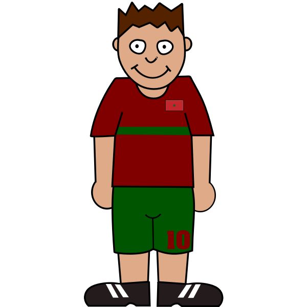 SVG Football player from Morocco
