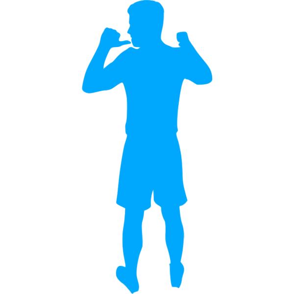 SVG Football player goal celebration gesture