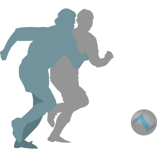 SVG Football player vector image