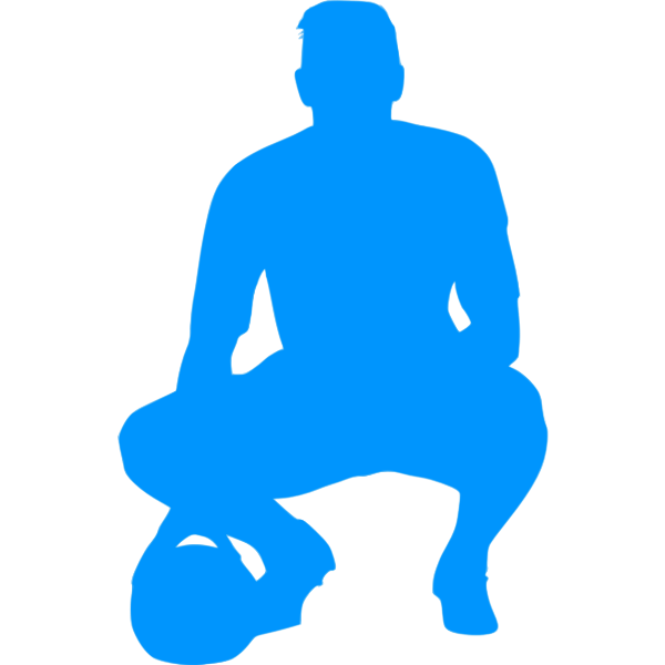 SVG Football player with a ball