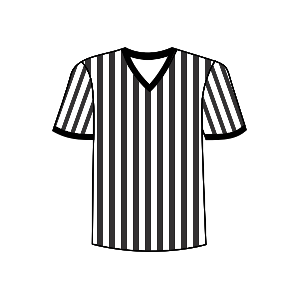 SVG Football referee shirt vector image