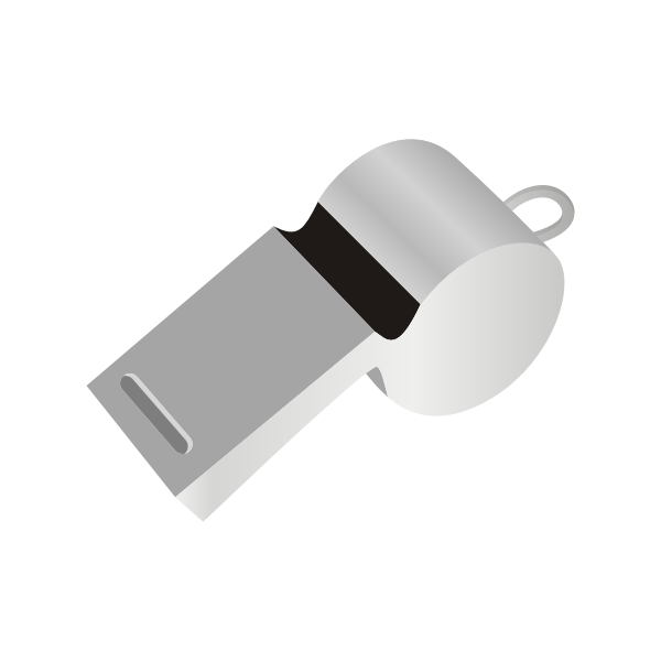 SVG Football referees whistle vector image