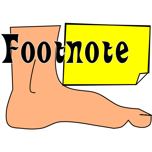 SVG Footnote symbol