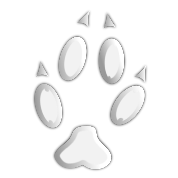 SVG Footprint of wild animal
