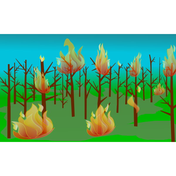 SVG Forest fire