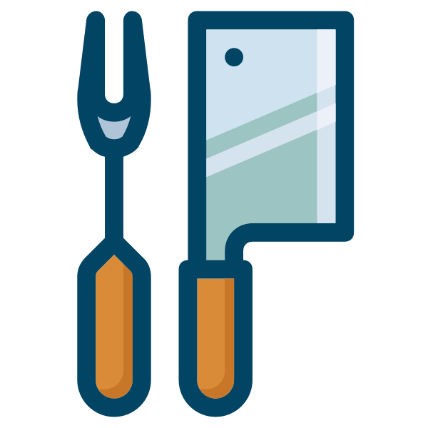 SVG Fork amp cleaver