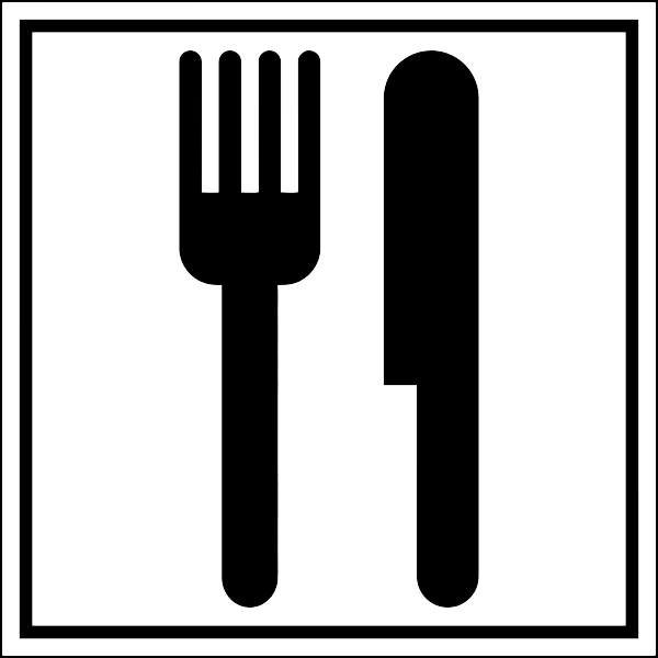 SVG Fork and knife