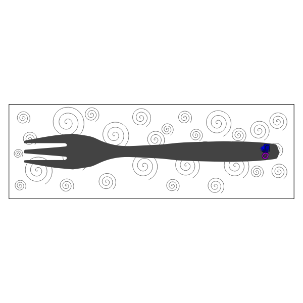SVG Fork with napkin