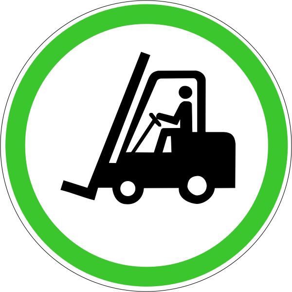 SVG Forklift sign