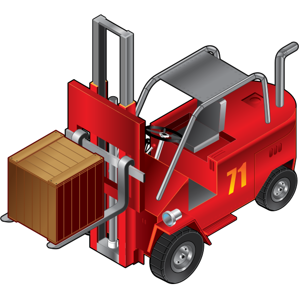 SVG Forklift Truck vector