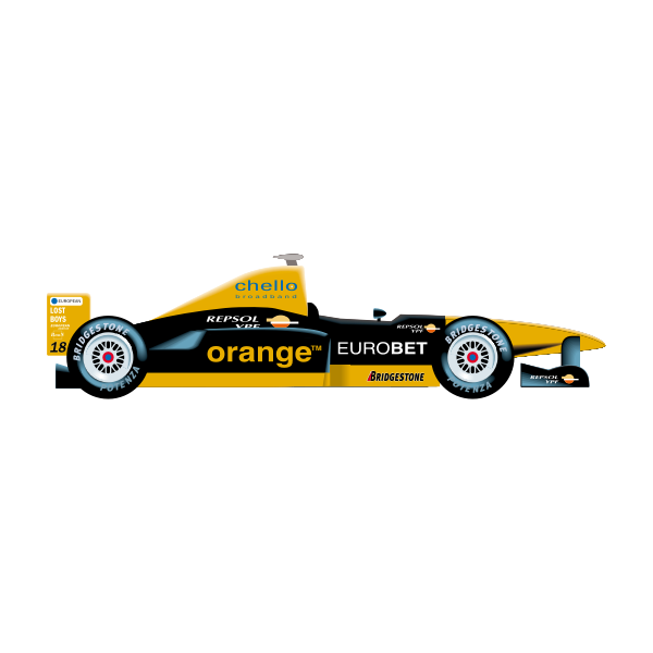 SVG Formula One car