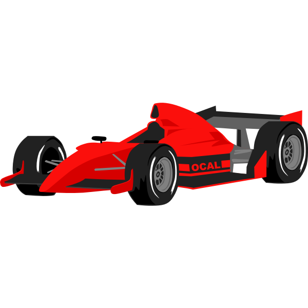 SVG Formula One Car Vector
