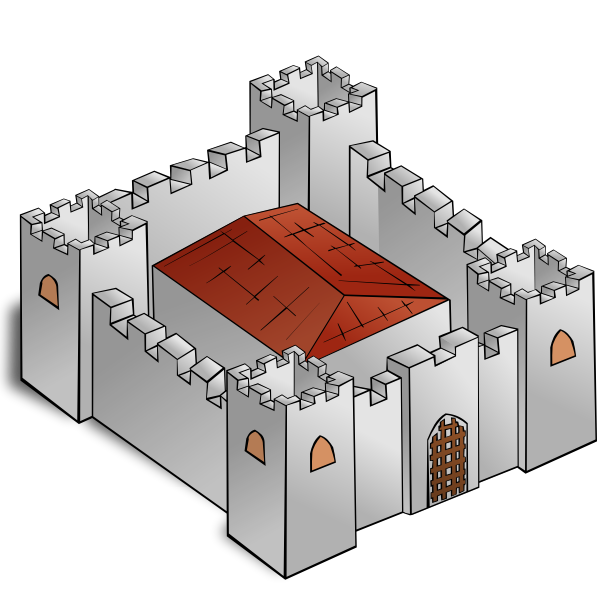 SVG Fortress vector graphics
