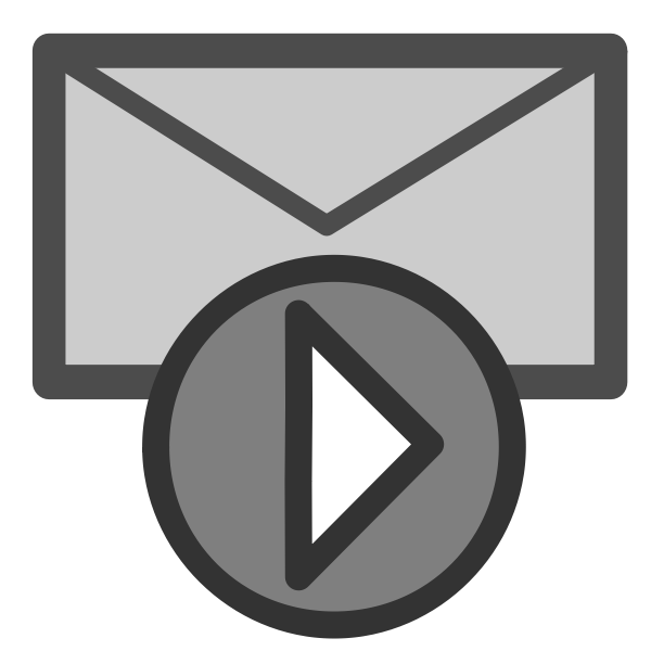 SVG Forward email icon