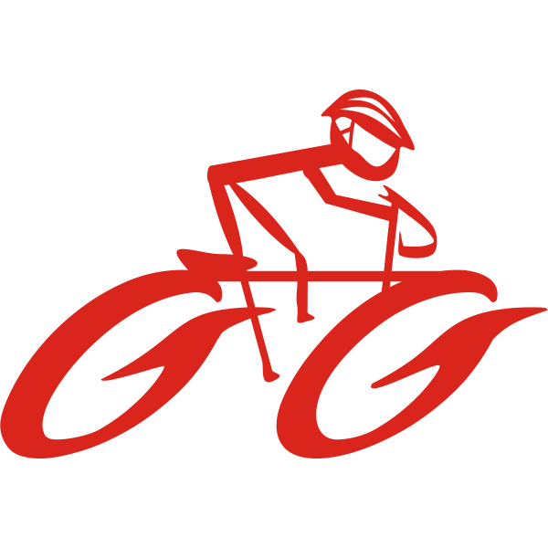 SVG Forward moving cycling logo clip art