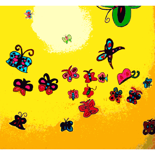 SVG Found Mural Butterflies 1 2014111933