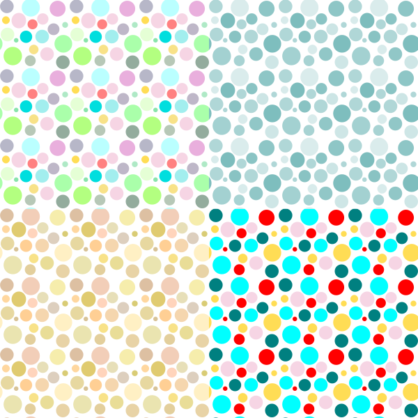 SVG Four circle patterns