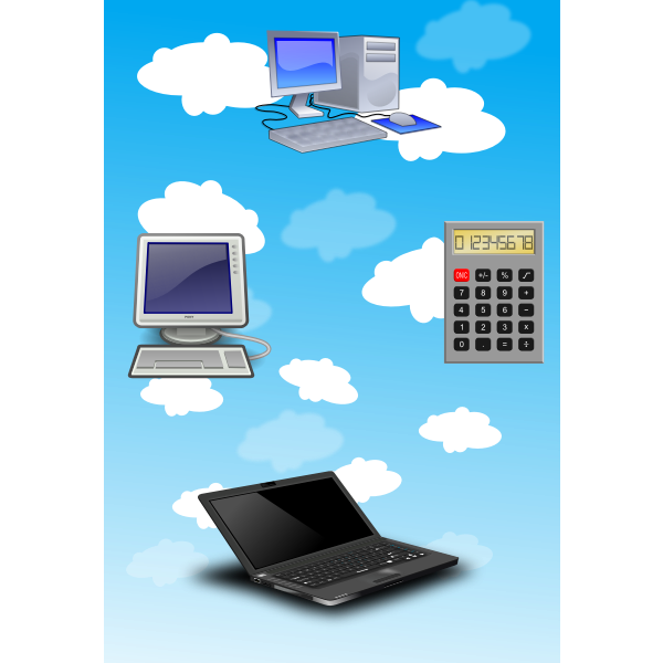 SVG Four digital elements