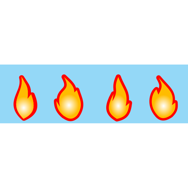 SVG Four flames